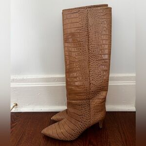Paris Texas Brown Leather Boots. Size 40.